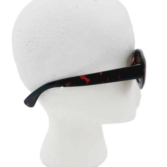 Frye Brown Tortoise Shell Print Brown Retro Rounded Rectangle Sunglasses 100% UV